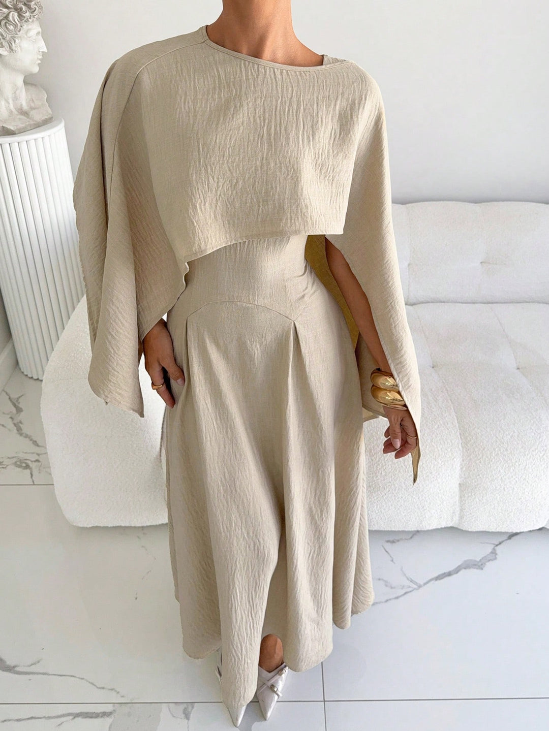 Rochie maxi SHEIN, portocaliu
