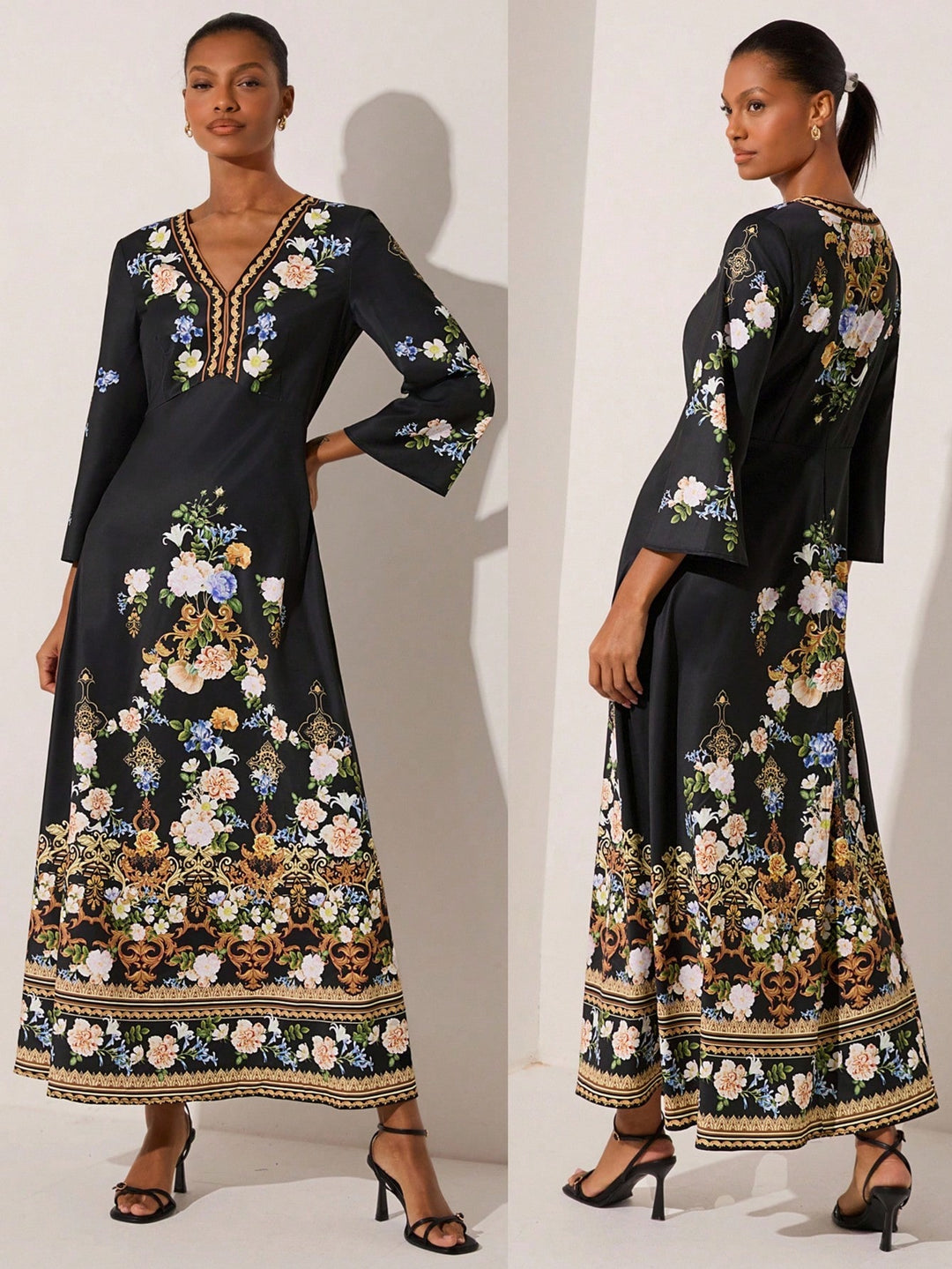 Rochie maxi SHEIN, negru