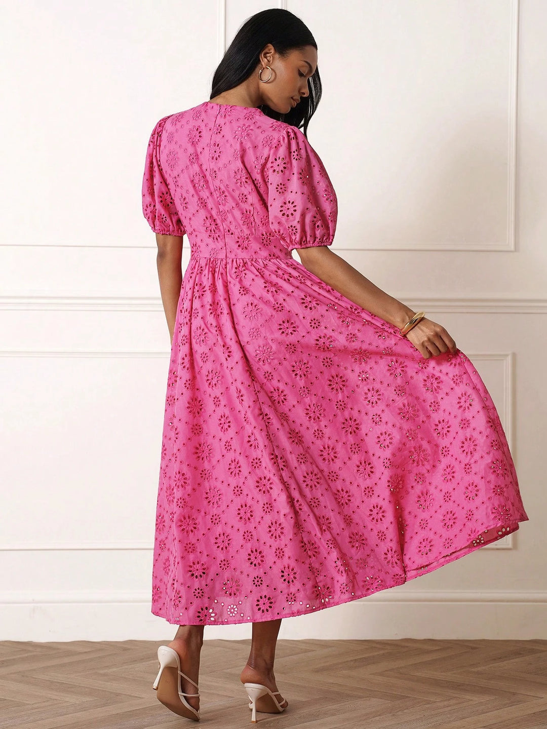 Rochie midi SHEIN, roz