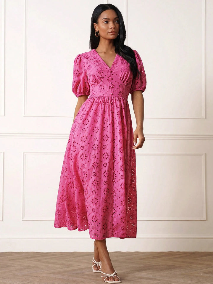 Rochie midi SHEIN, roz