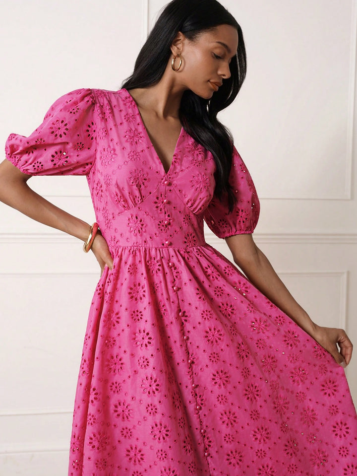 Rochie midi SHEIN, roz