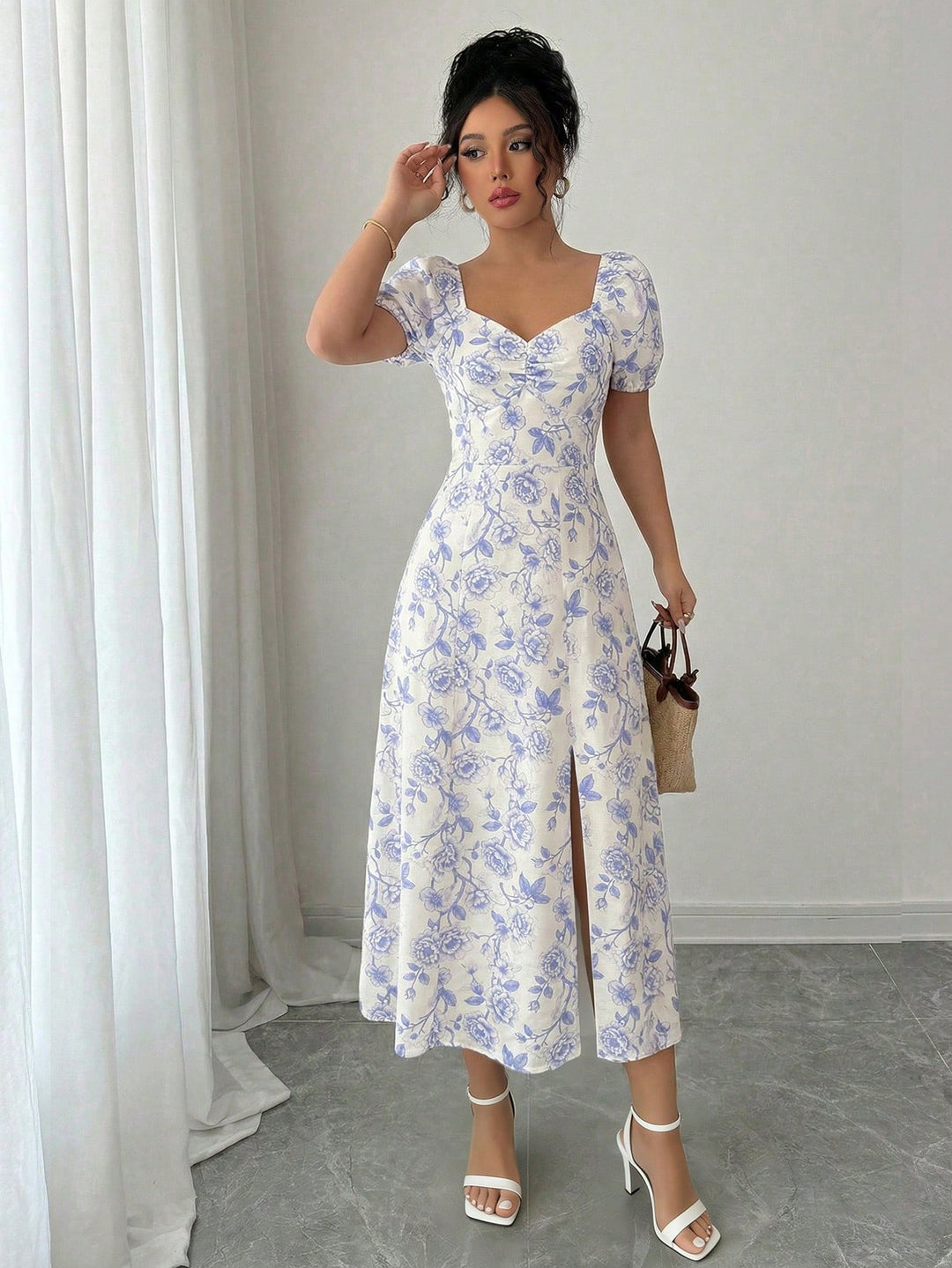 Rochie midi SHEIN, mov