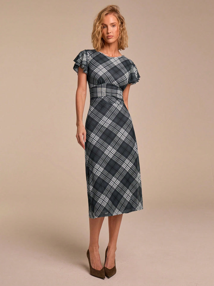 Rochie midi SHEIN, mix culori