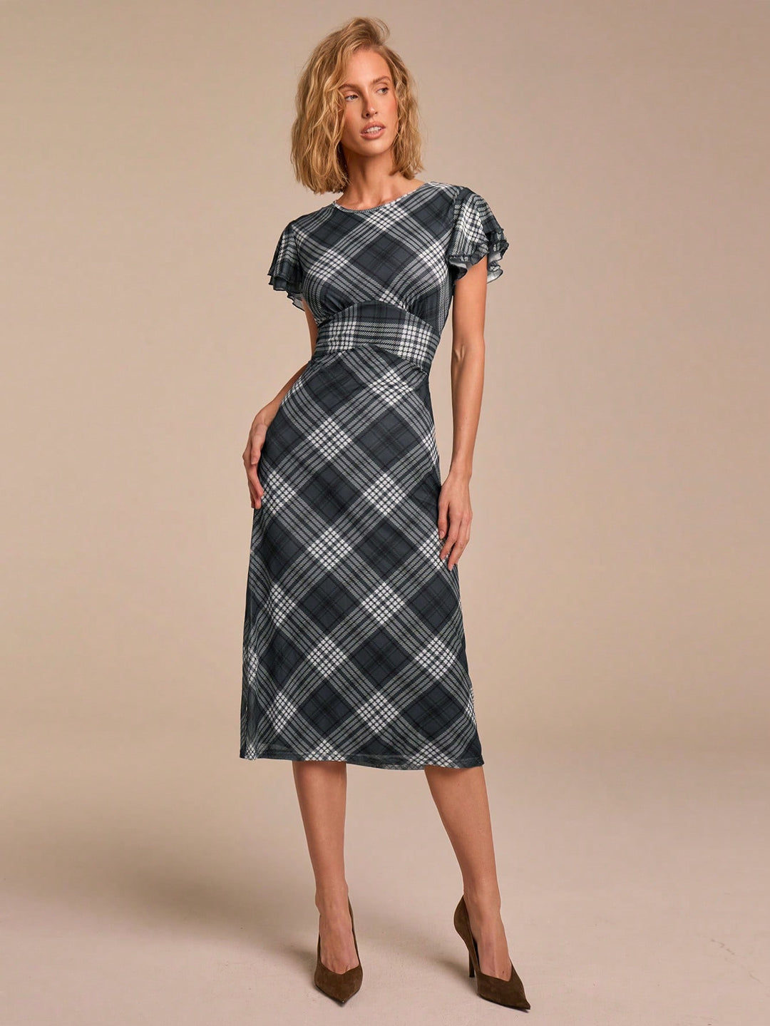 Rochie midi SHEIN, mix culori