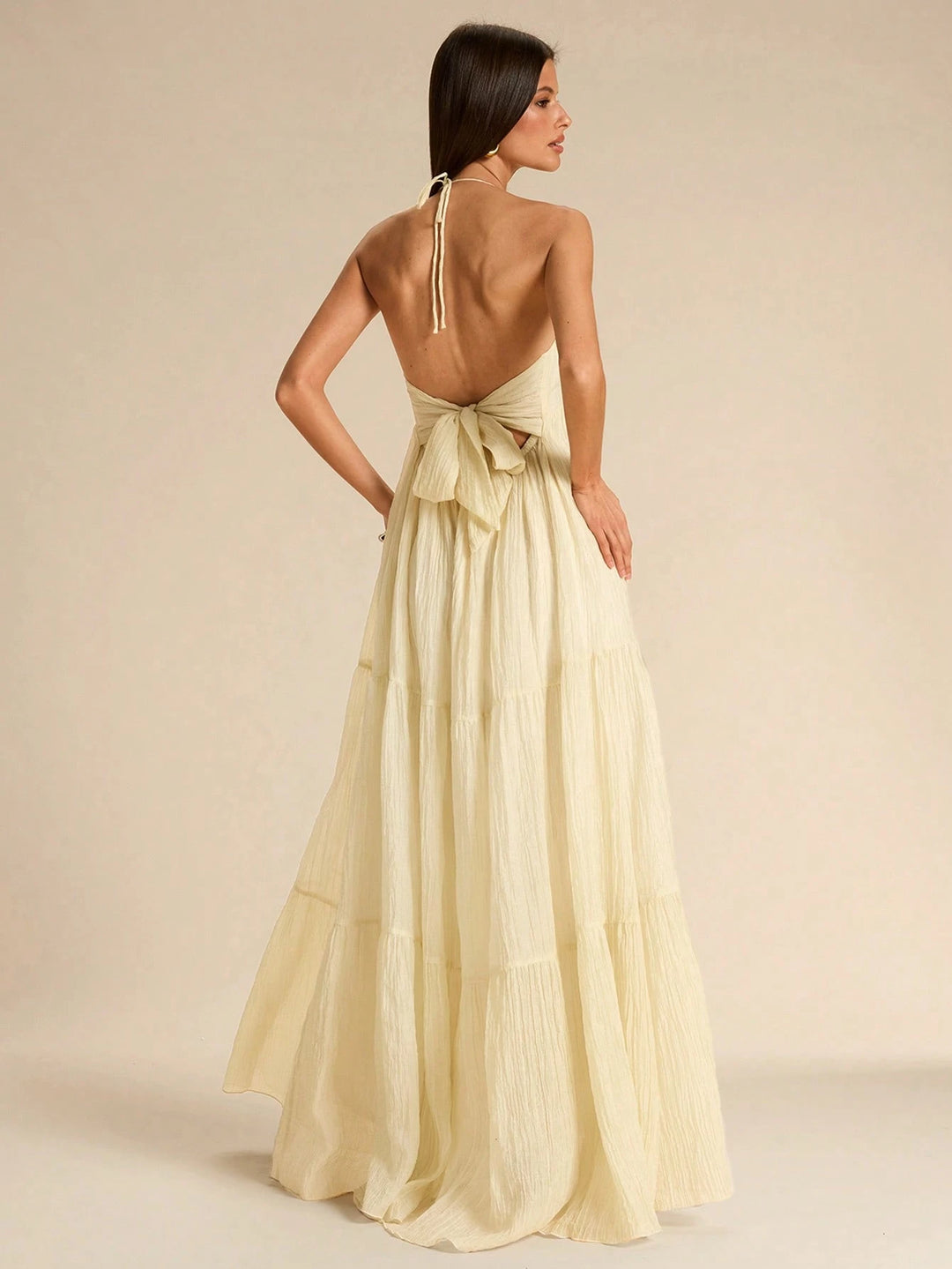 Rochie maxi SHEIN, bej