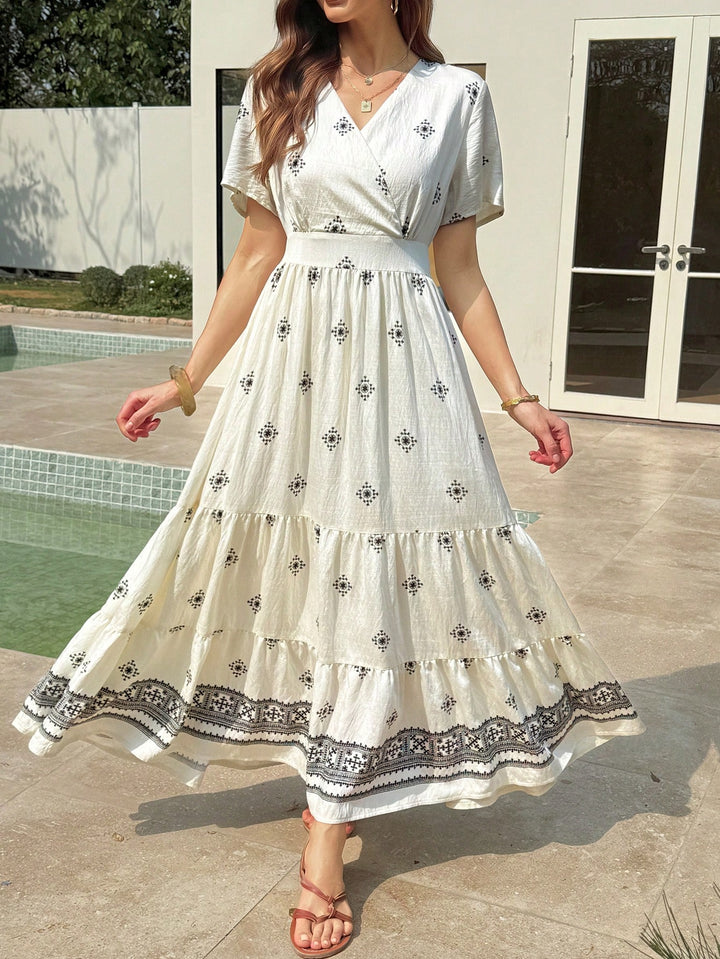 Rochie maxi SHEIN, bej
