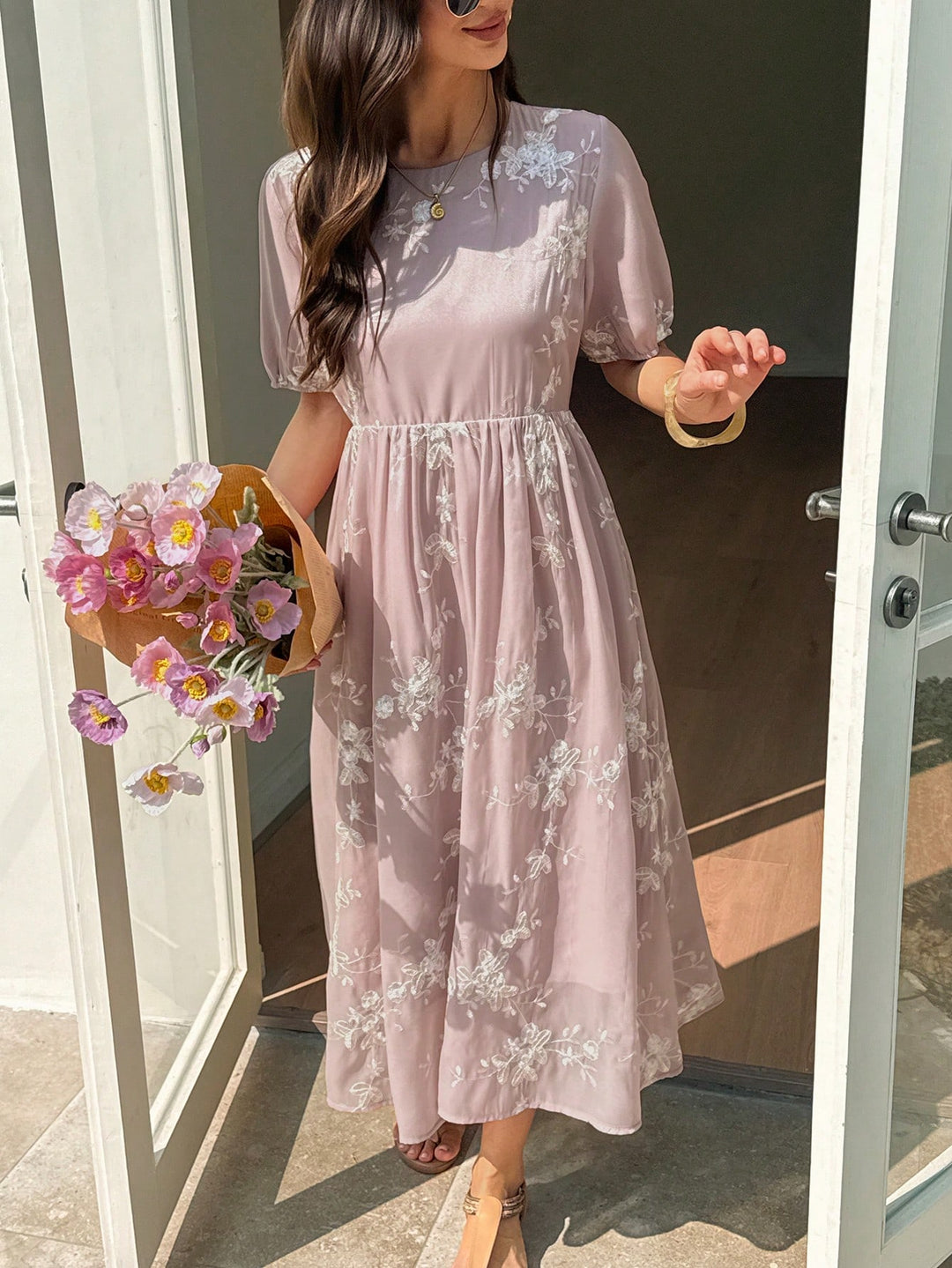 Rochie midi SHEIN, mov