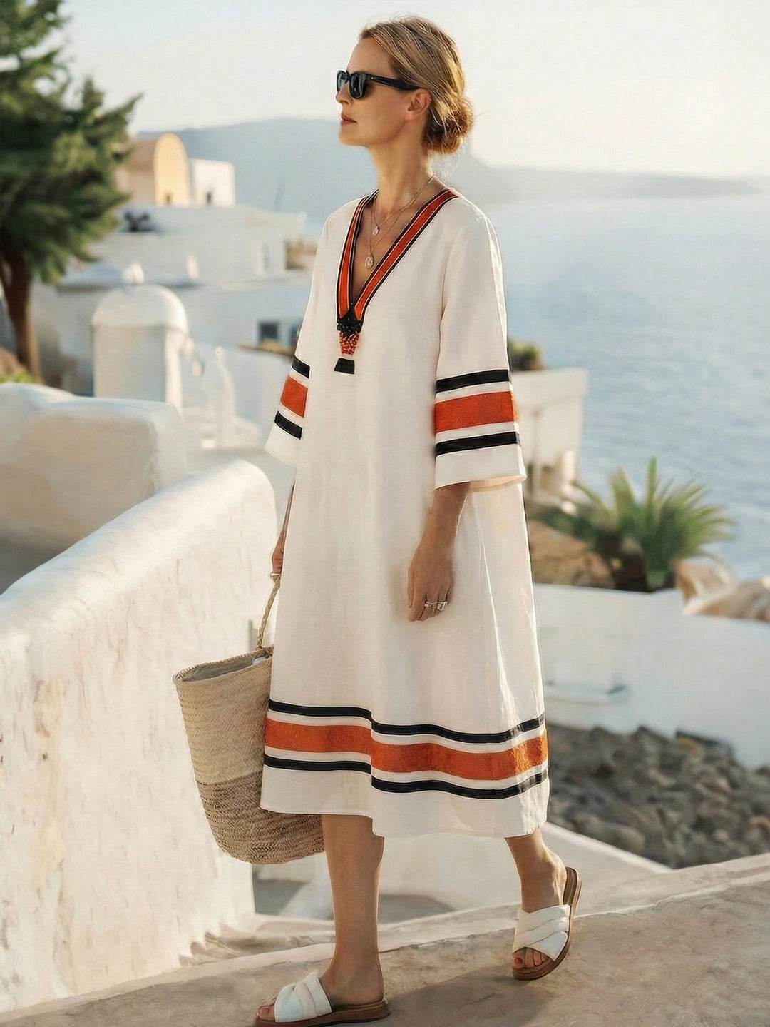 Rochie midi SHEIN, mix culori