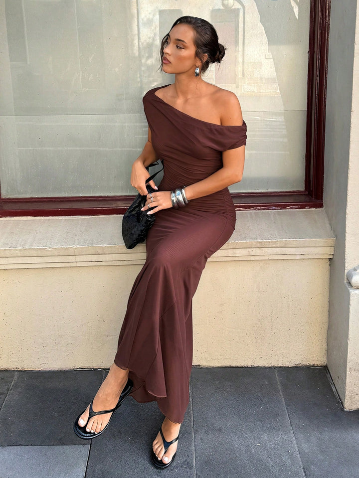 Rochie maxi SHEIN, maro