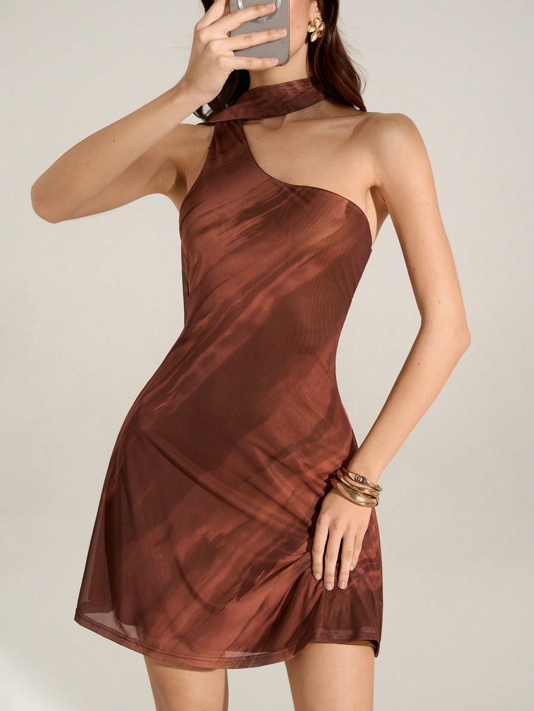 Rochie mini SHEIN, maro