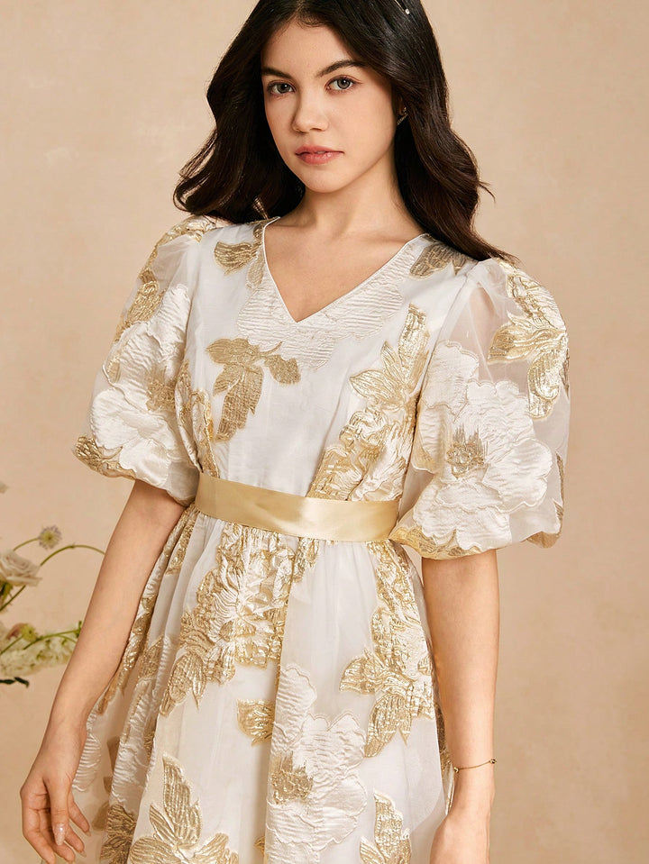 Rochie pentru ocazii speciale SHEIN, bej