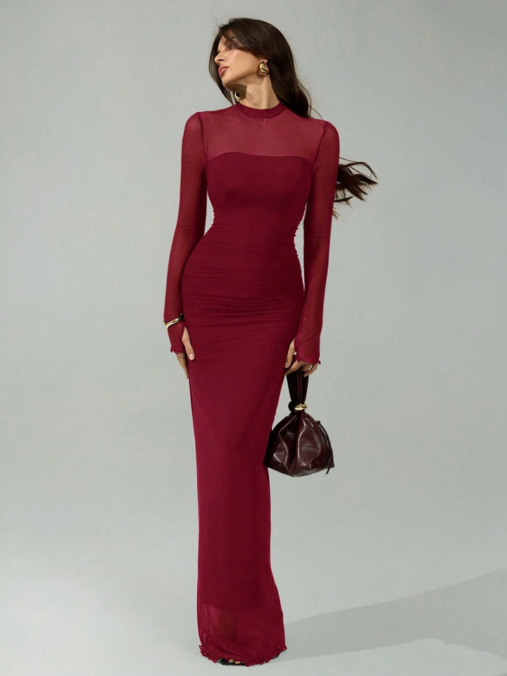 Rochie maxi SHEIN, vișiniu