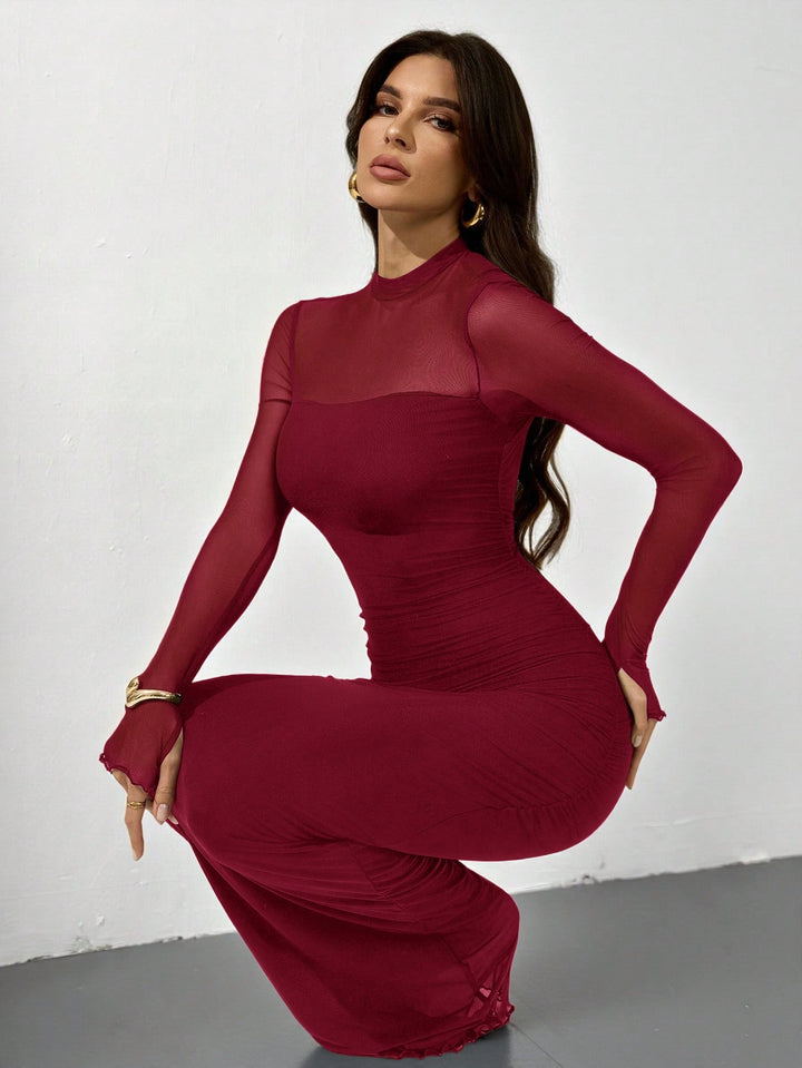 Rochie maxi SHEIN, vișiniu
