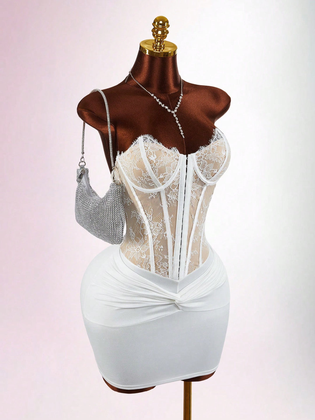 Rochie mini SHEIN, alb