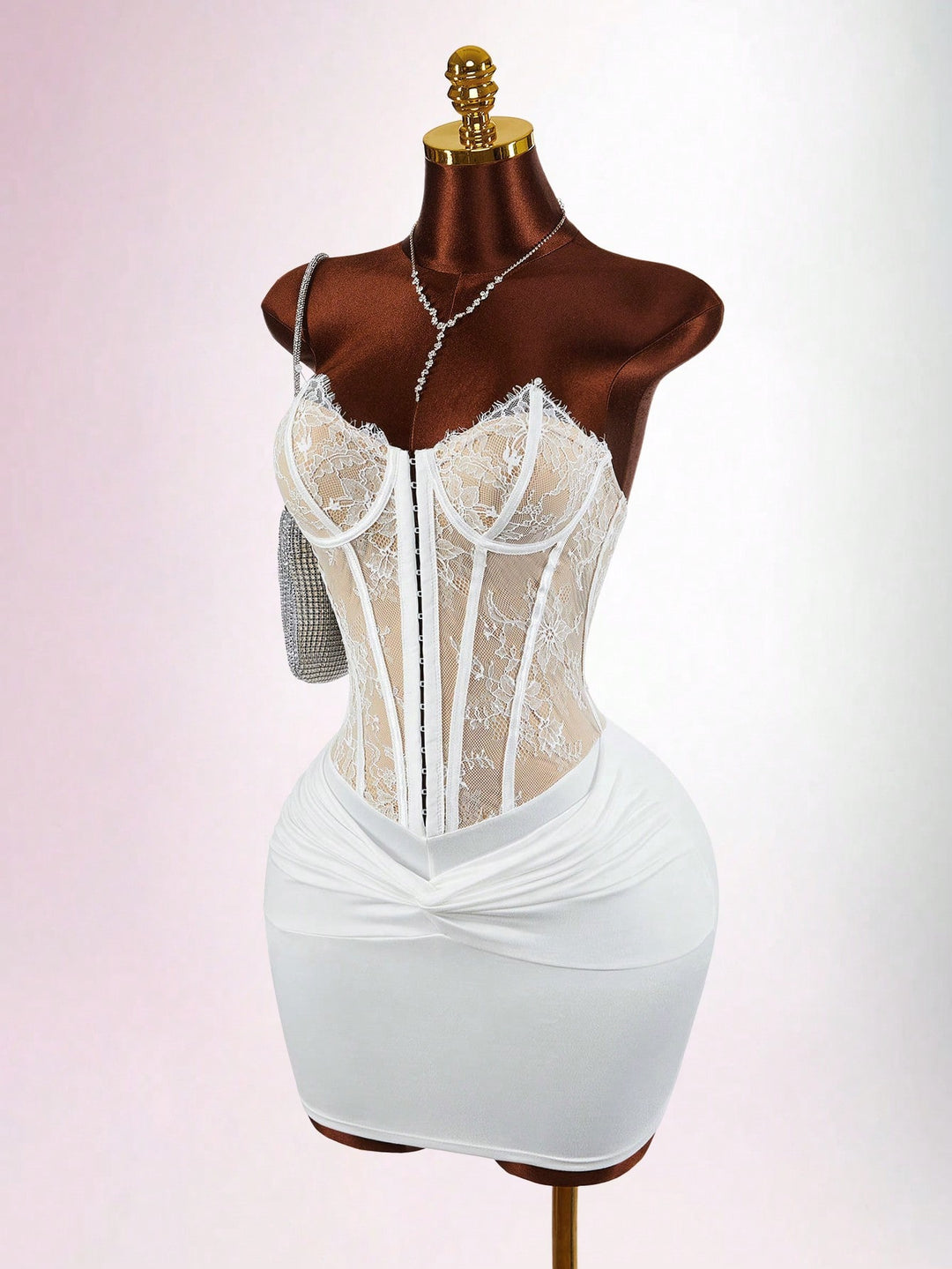 Rochie mini SHEIN, alb