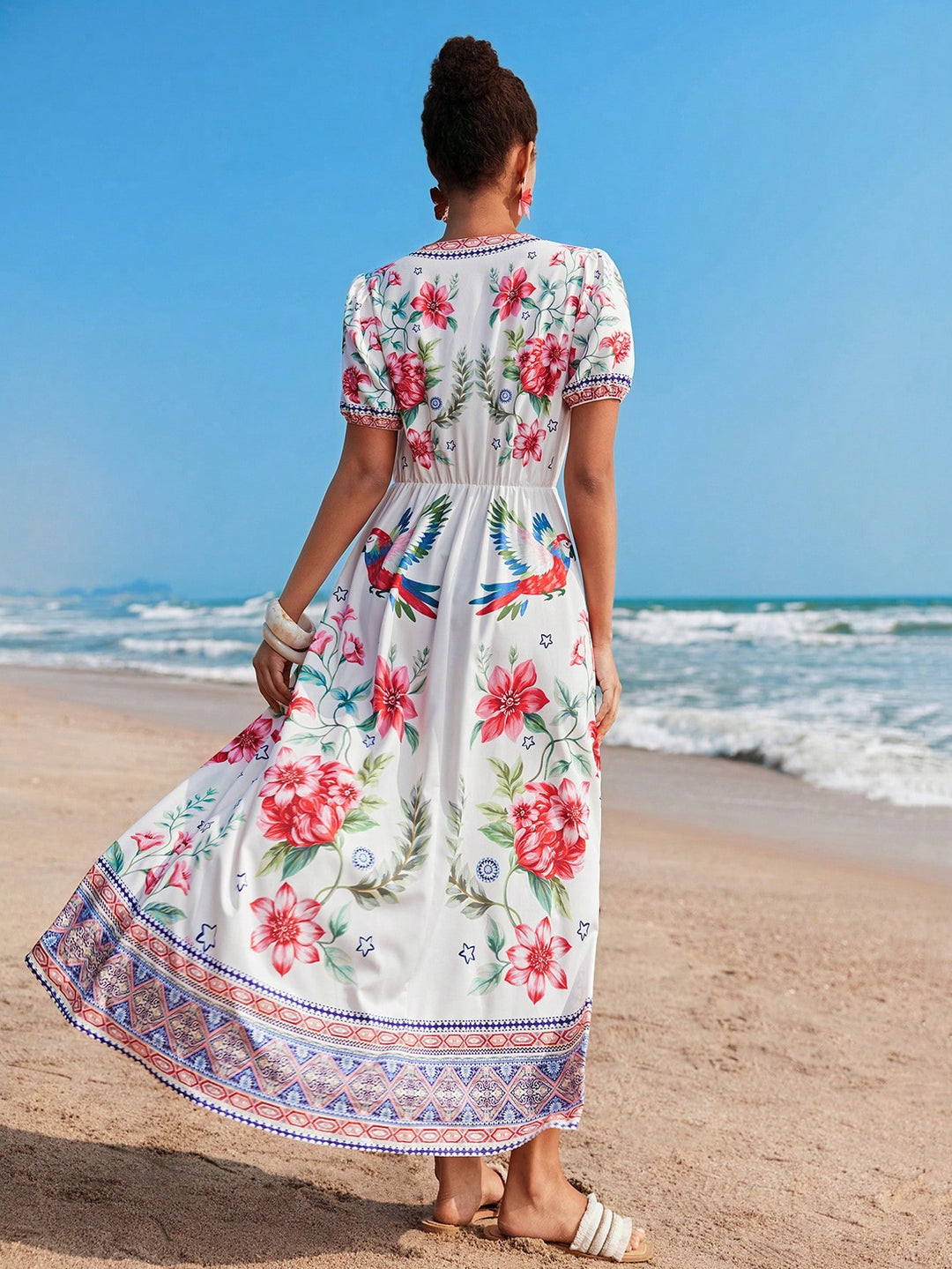 Rochie maxi SHEIN, mix culori