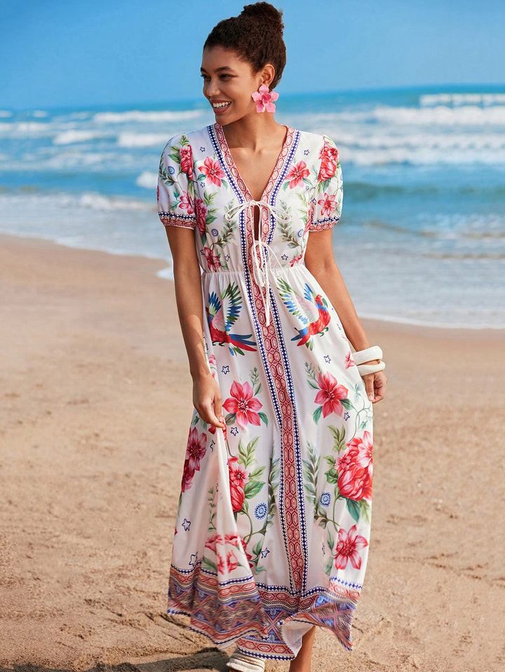 Rochie maxi SHEIN, mix culori