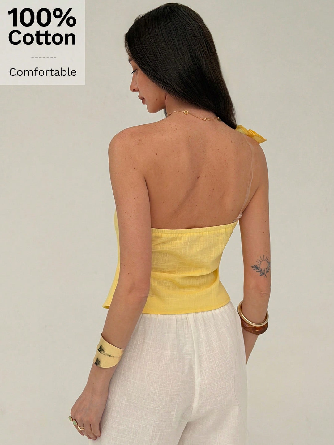 Top SHEIN, galben