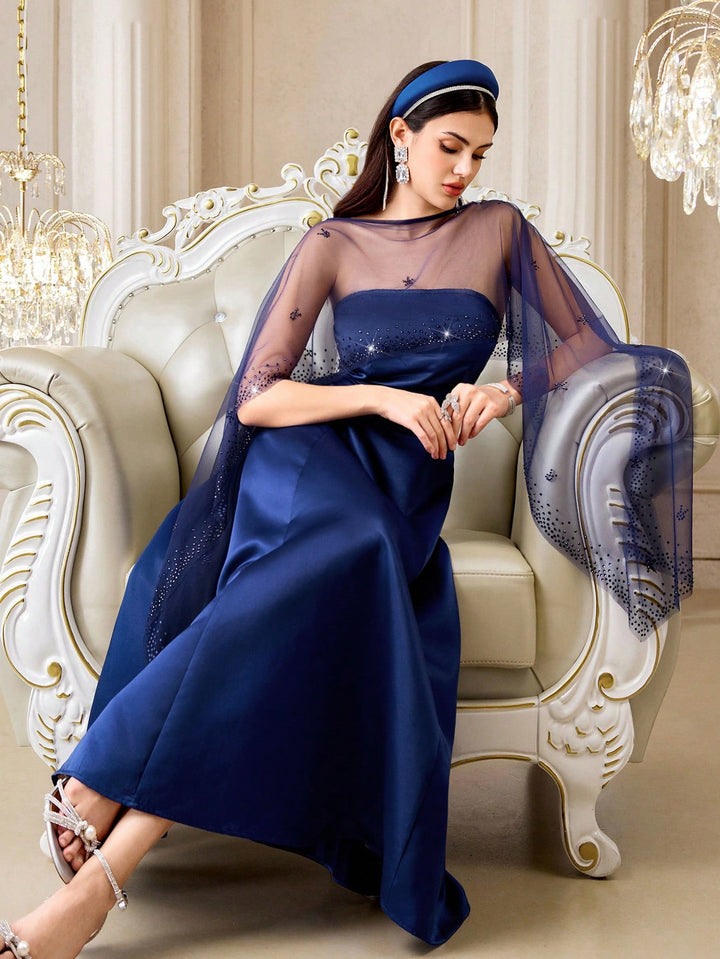 Rochie maxi SHEIN, albastru