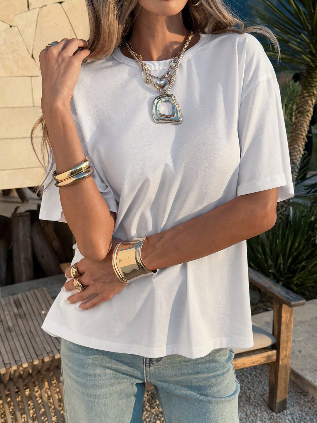 Tricou SHEIN, alb
