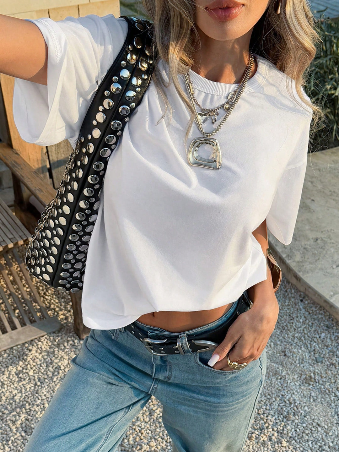 Tricou SHEIN, alb