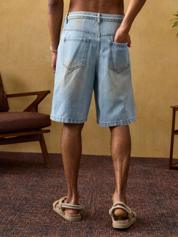 Pantaloni scurți SHEIN, albastru