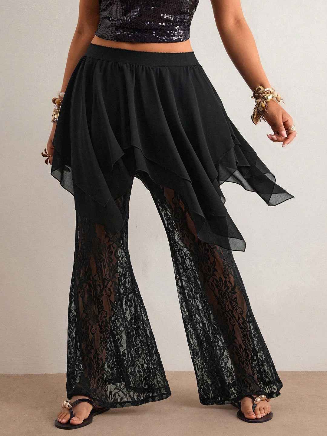 Pantaloni SHEIN, negru