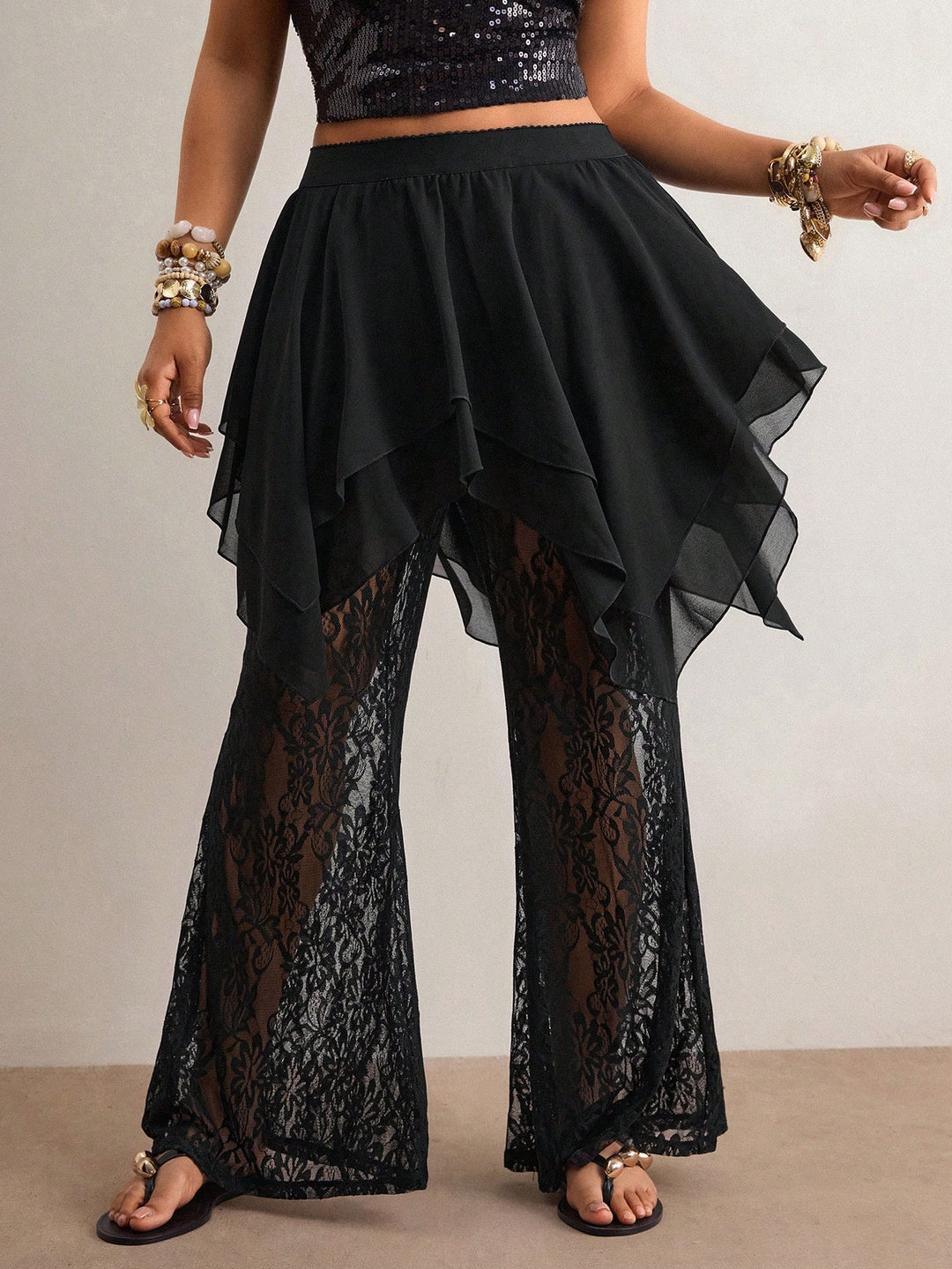 Pantaloni SHEIN, negru