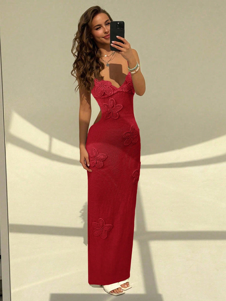 Rochie maxi SHEIN, vișiniu