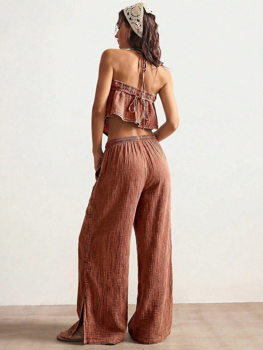 Pantaloni SHEIN, roz