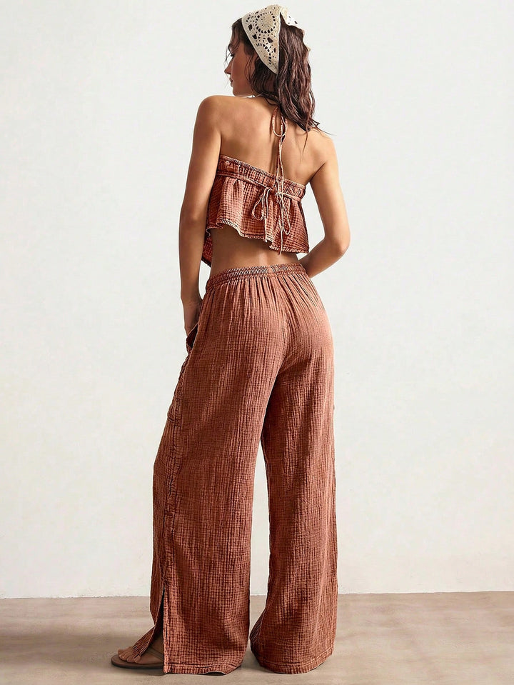 Pantaloni SHEIN, roz