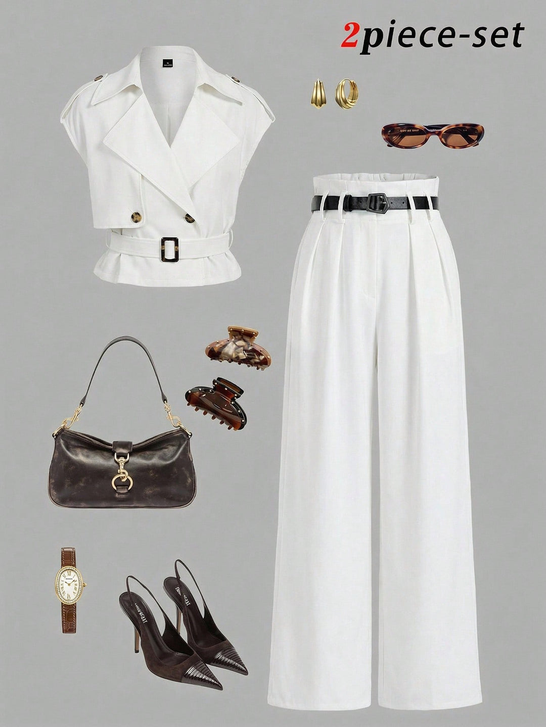 Costum SHEIN, alb