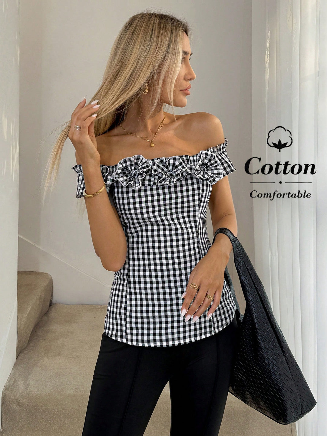 Top SHEIN, negru