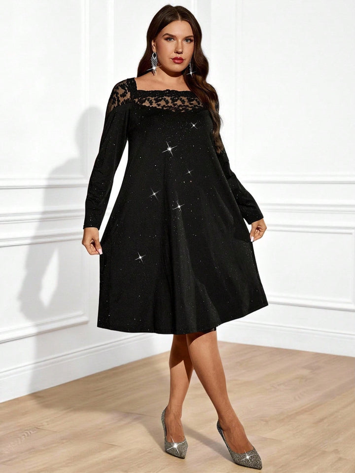 Rochie midi SHEIN, negru