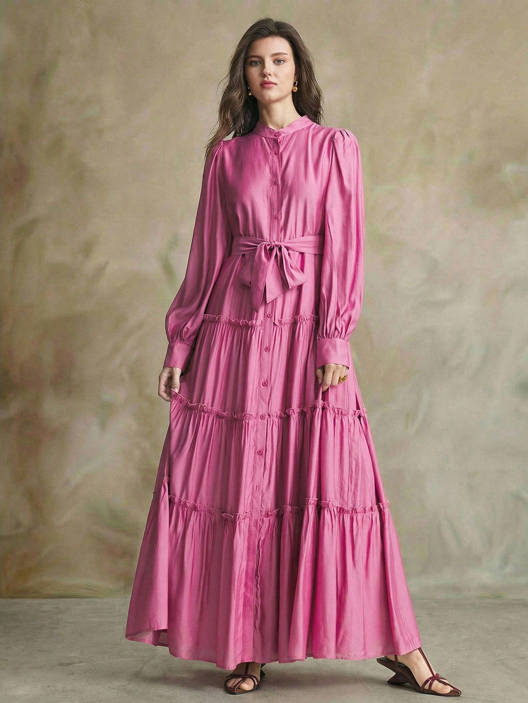 Rochie maxi SHEIN, roz