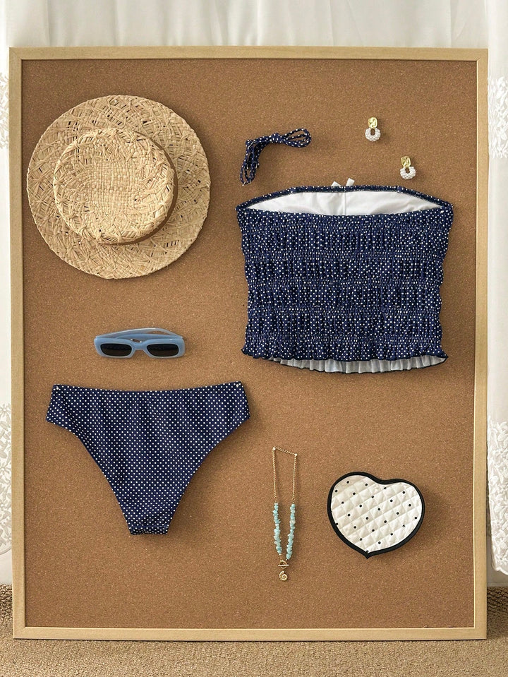 Costum de baie SHEIN, albastru