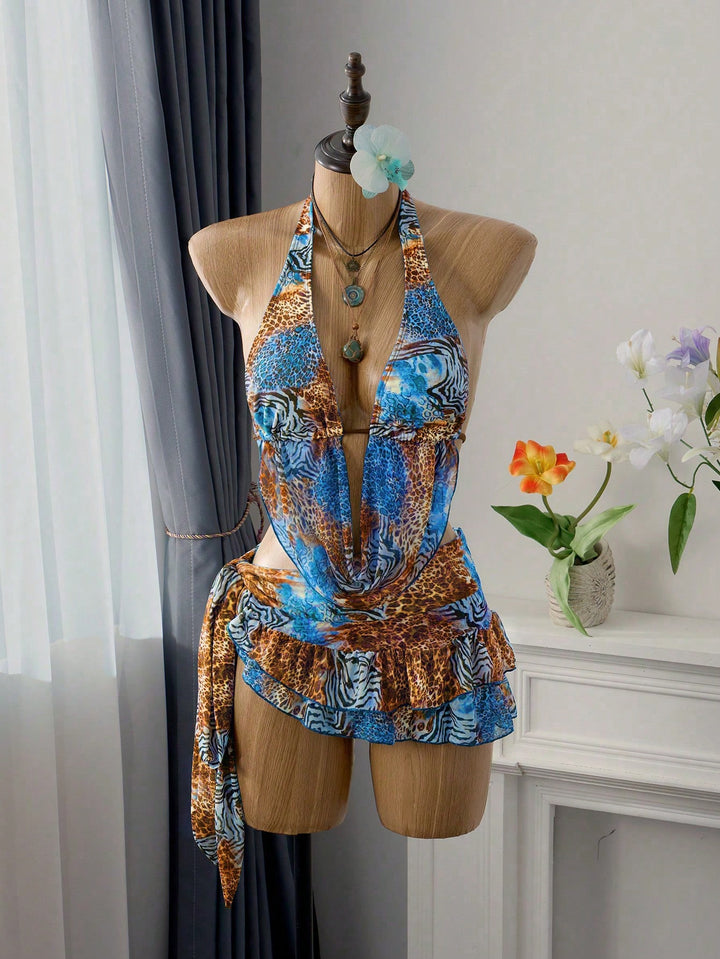 Set bikini SHEIN, mix culori