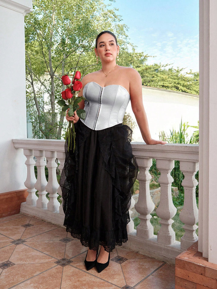 Top SHEIN, argintiu