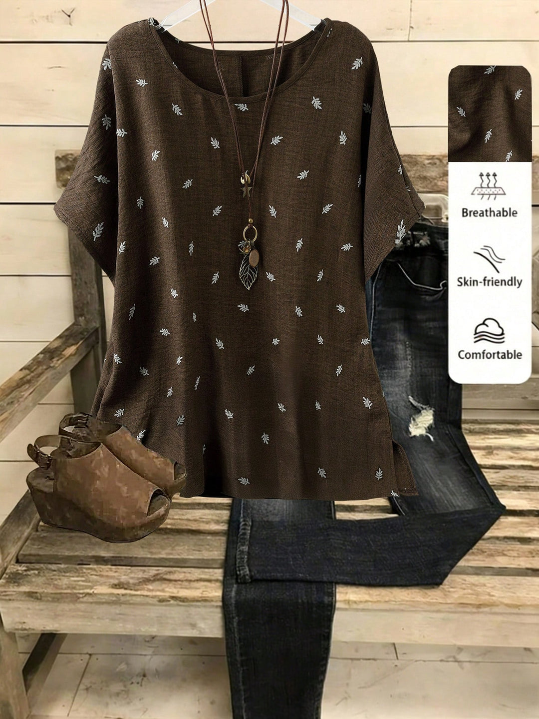 SHEIN barna blúz