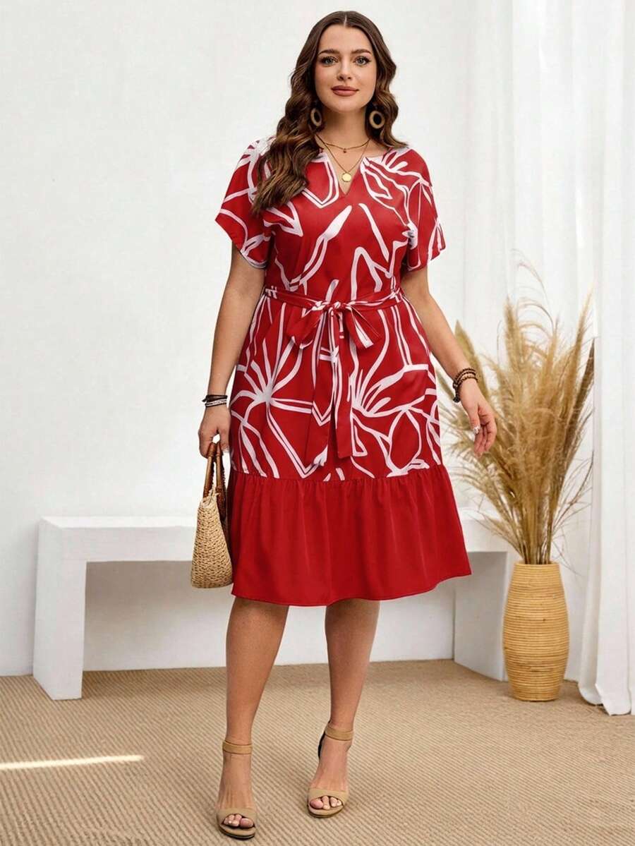 Rochie midi SHIN, mix culori