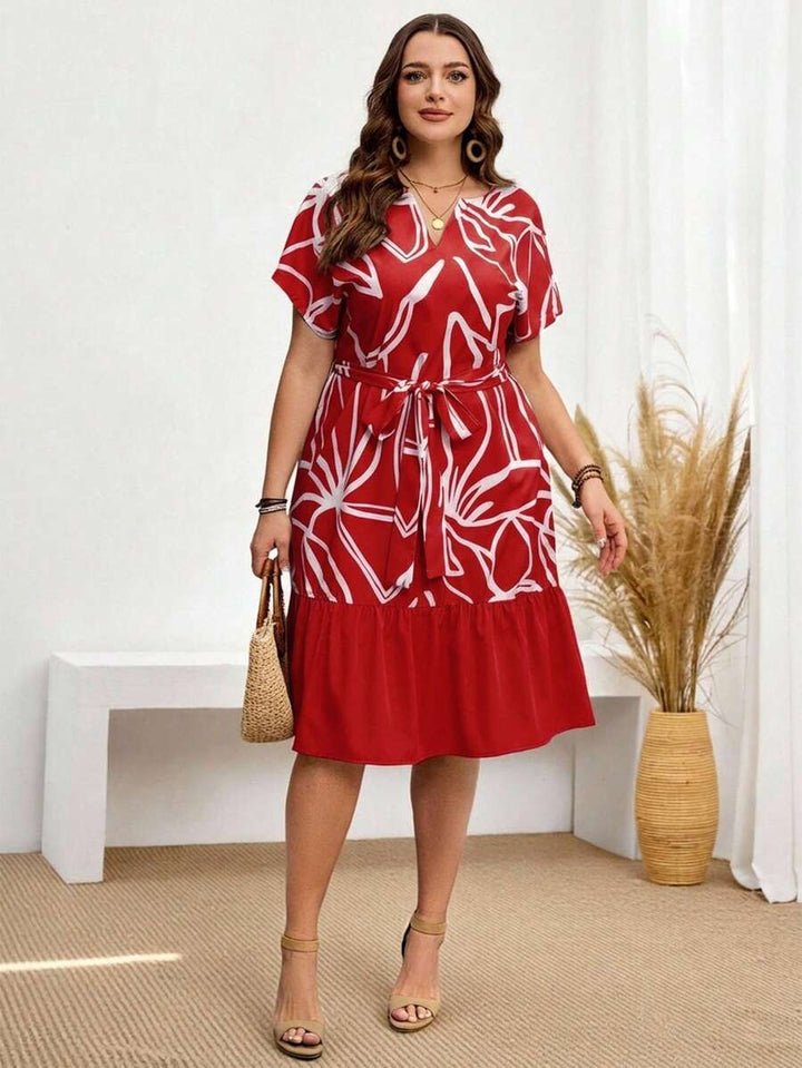 Rochie midi SHIN, mix culori
