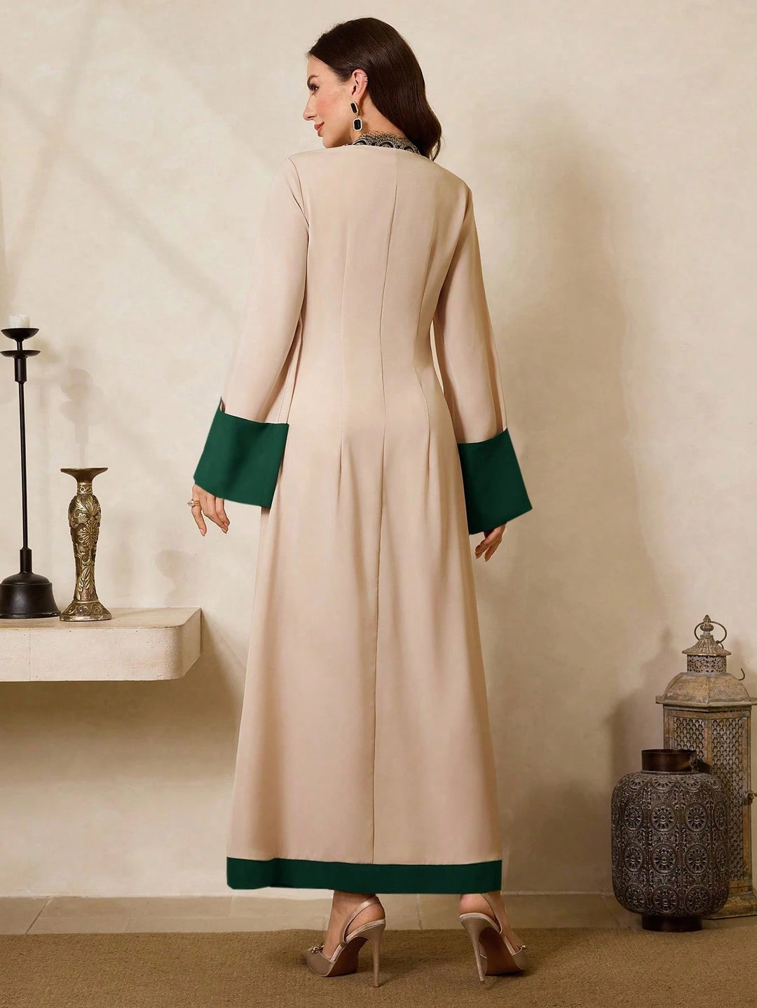 Rochie maxi SHEIN, bej