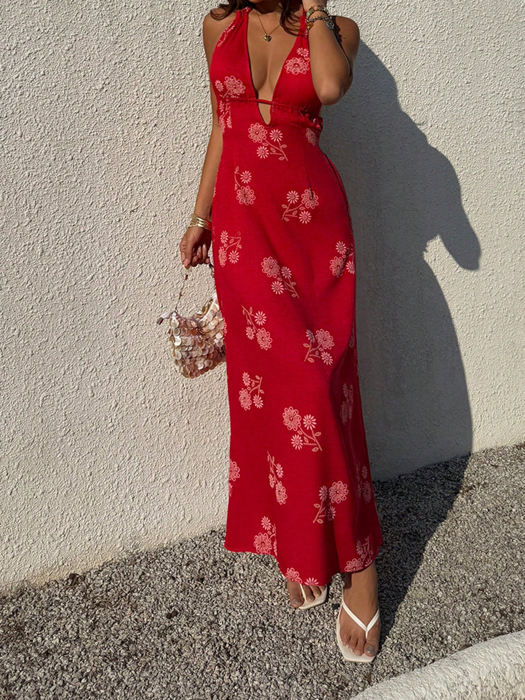 Rochie maxi SHEIN, roșu