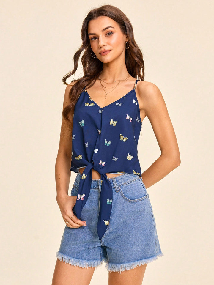 SHEIN top, kék