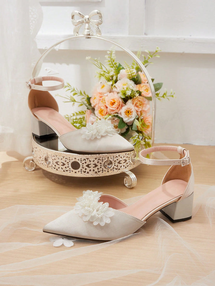 Pantofi cu toc SHEIN, bej