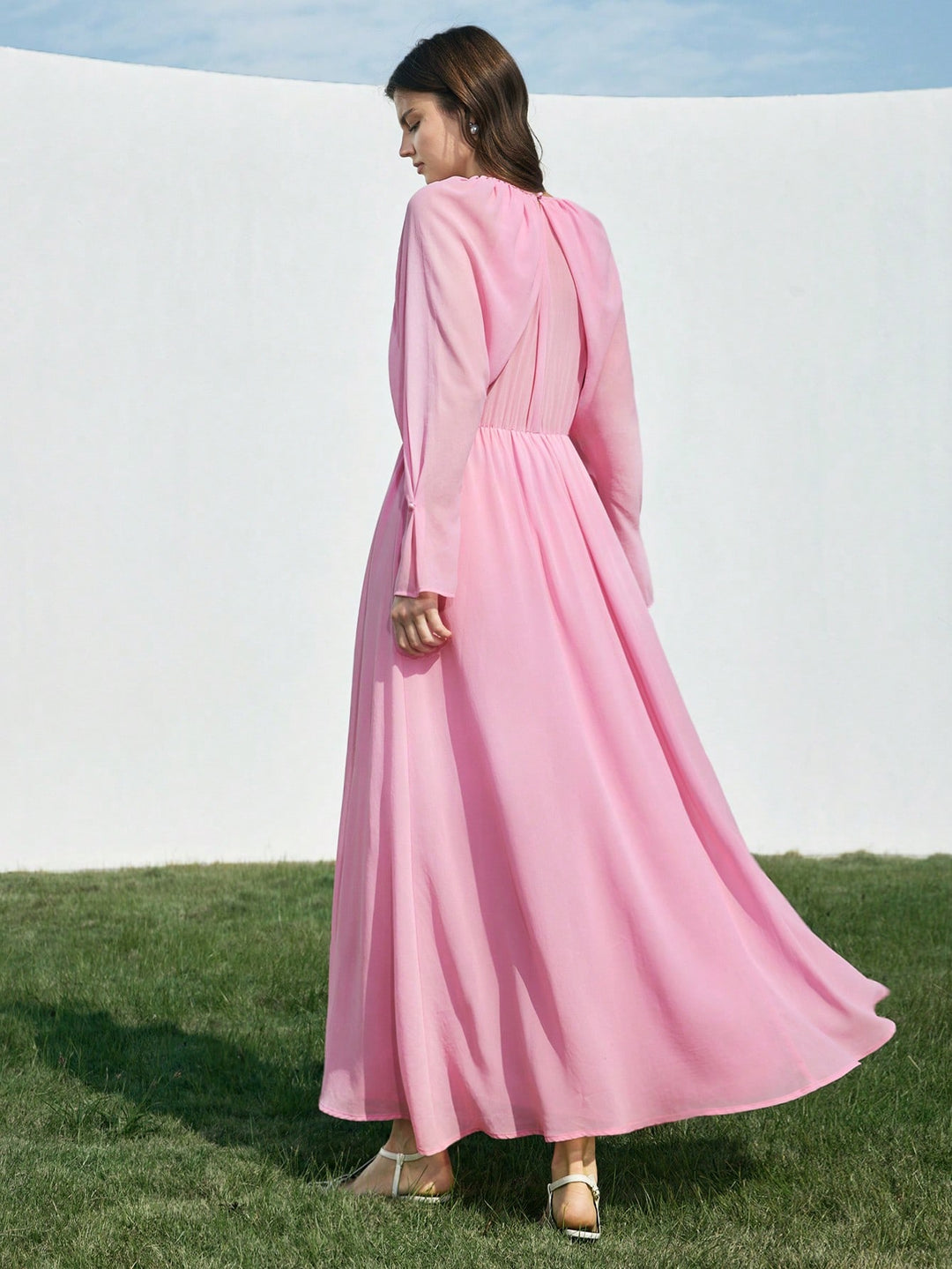 Rochie maxi SHEIN, roz