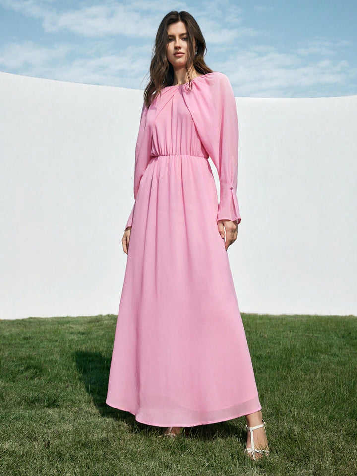 Rochie maxi SHEIN, roz