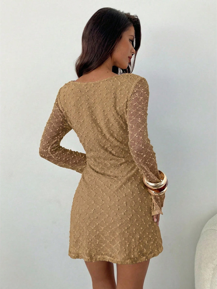 Rochie scurtă SHEIN, kaki
