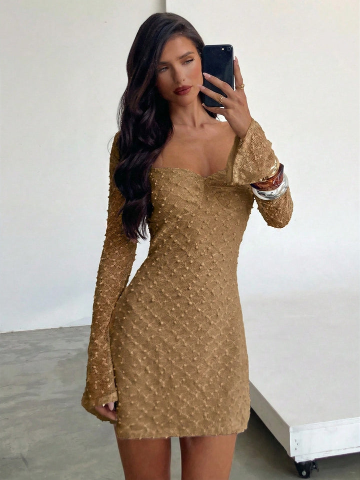 Rochie scurtă SHEIN, kaki