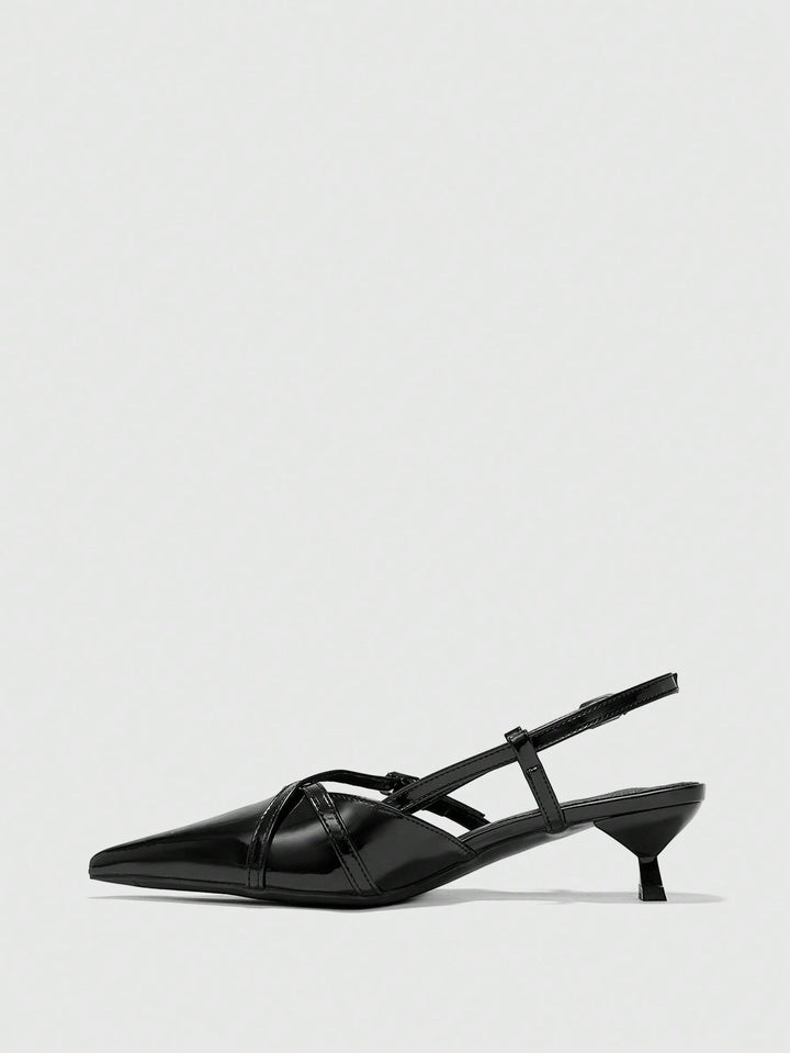 Pantofi cu toc SHEIN, negru